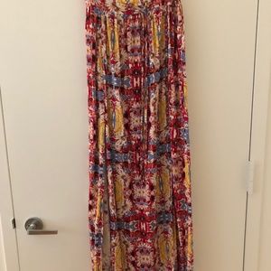 Minkpink floral printed maxi skirt sz XS
